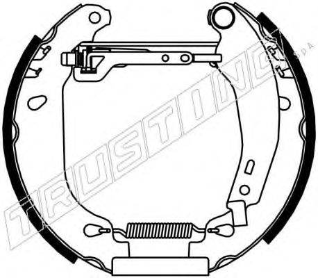 TRUSTING 6056 Комплект гальмівних колодок