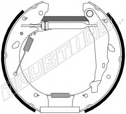 TRUSTING 6251 Комплект гальмівних колодок