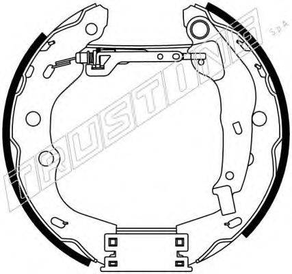 TRUSTING 6317 Комплект гальмівних колодок