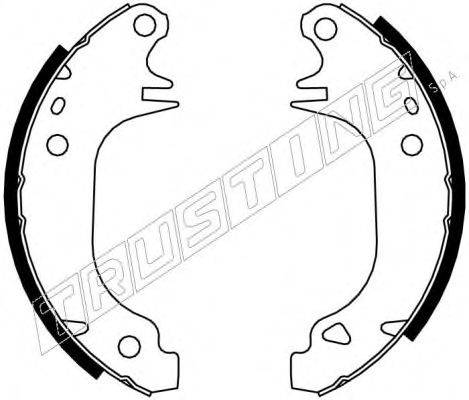 TRUSTING 7060 Комплект гальмівних колодок