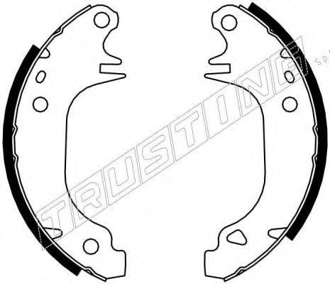 TRUSTING 7134 Комплект гальмівних колодок
