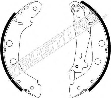 TRUSTING 7157 Комплект гальмівних колодок