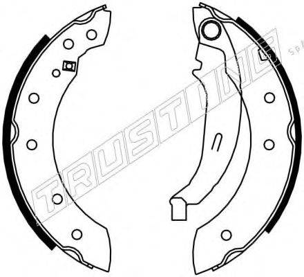 TRUSTING 7181 Комплект гальмівних колодок