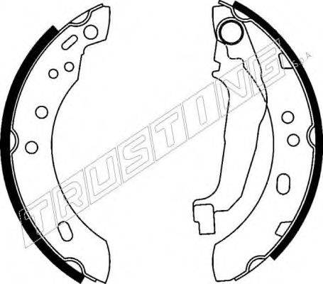 TRUSTING 7211 Комплект гальмівних колодок