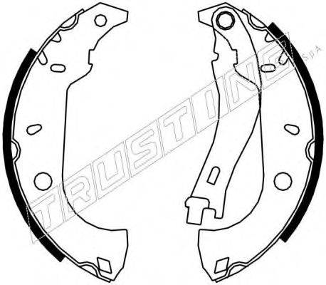 TRUSTING 7232 Комплект гальмівних колодок