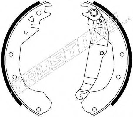 TRUSTING 7243 Комплект гальмівних колодок