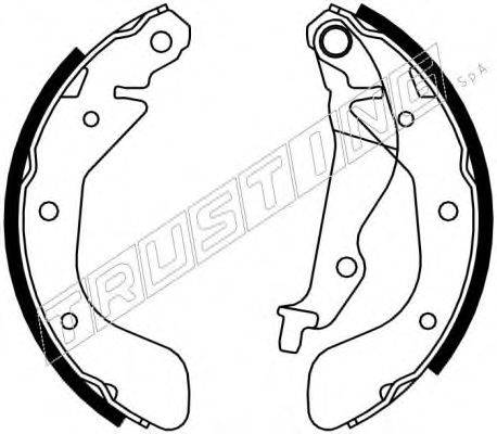 TRUSTING 7293 Комплект гальмівних колодок