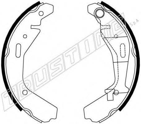 TRUSTING 7318 Комплект гальмівних колодок