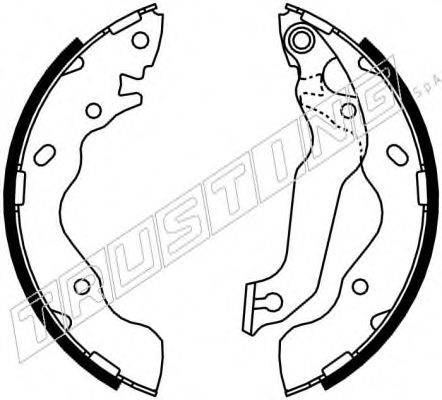 TRUSTING 7347 Комплект гальмівних колодок