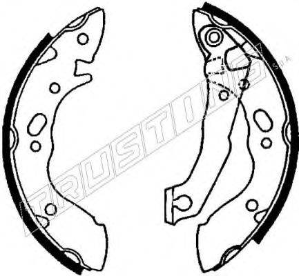 TRUSTING 7361 Комплект гальмівних колодок