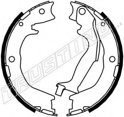 TRUSTING 049166 Комплект гальмівних колодок, стоянкова гальмівна система