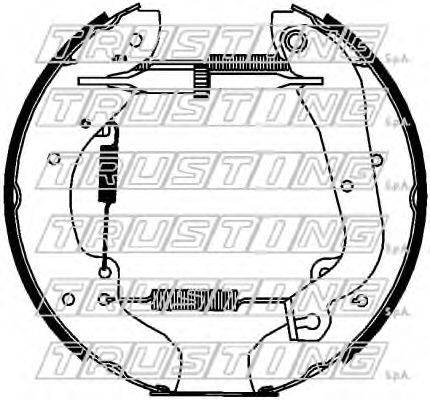 TRUSTING 6404 Комплект гальмівних колодок