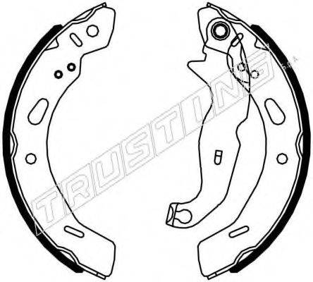 TRUSTING 7442 Комплект гальмівних колодок