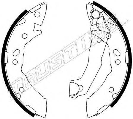 TRUSTING 7449 Комплект гальмівних колодок