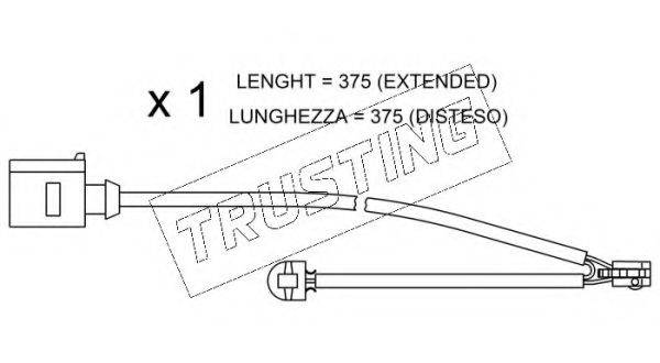 TRUSTING SU294 Сигналізатор, знос гальмівних колодок