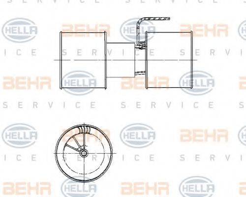 HELLA 8EW009159791 Вентилятор салону