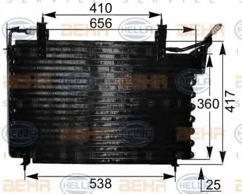 HELLA 8FC351036781 Конденсатор, кондиціонер