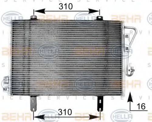 HELLA 8FC351038591 Конденсатор, кондиціонер