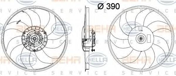 HELLA 8EW351041631 Вентилятор, охолодження двигуна