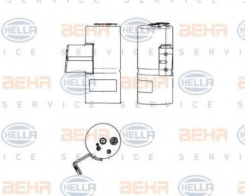 HELLA 8FT351198501 Осушувач, кондиціонер
