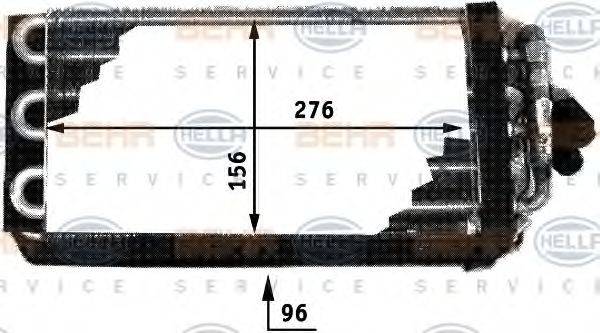 HELLA 8FV351210221 Випарник, кондиціонер