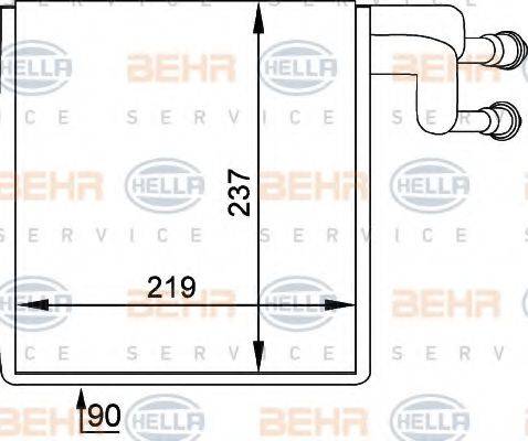 HELLA 8FV351211041 Випарник, кондиціонер