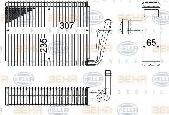 HELLA 8FV351211261 Випарник, кондиціонер