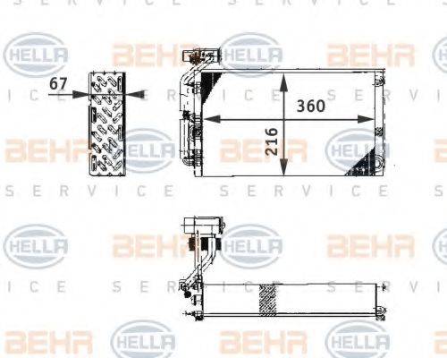 HELLA 8FV351211671 Випарник, кондиціонер