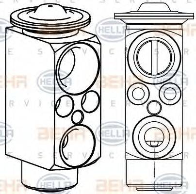 HELLA 8UW351234621 форсунка, розширювальний клапан