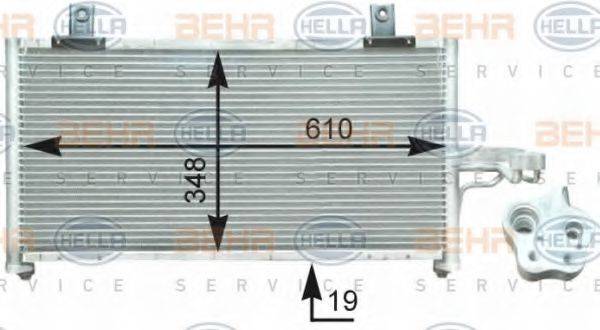 HELLA 8FC351302741 Конденсатор, кондиціонер