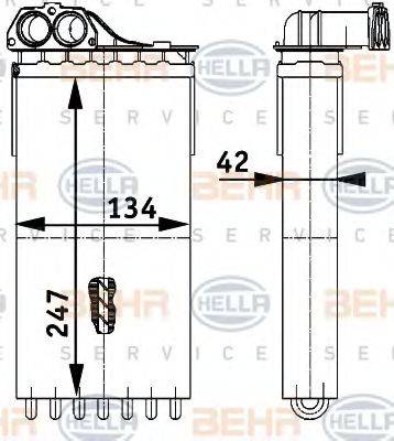 HELLA 8FH351312131 Теплообмінник, опалення салону