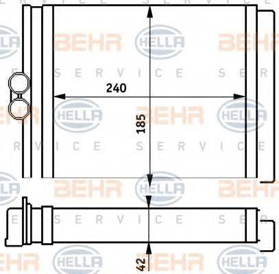 HELLA 8FH351313151 Теплообмінник, опалення салону