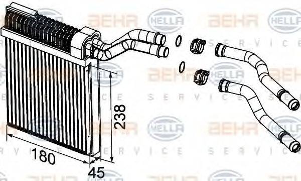 HELLA 8FH351315621 Теплообмінник, опалення салону