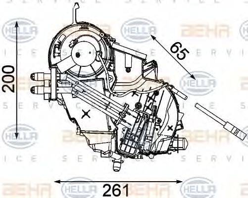 HELLA 8FV351330161 Випарник, кондиціонер