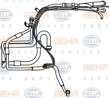 HELLA 9GS351337581 Трубопровід високого тиску, кондиціонер