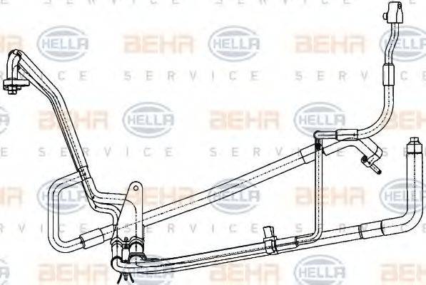 HELLA 9GS351338321 Трубопровід високого/низкого тиску, кондиціонер