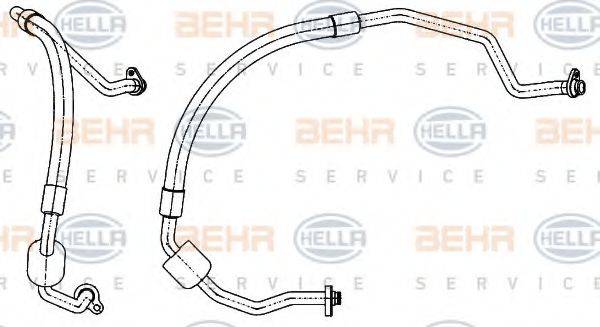 HELLA 9GS351338521 Трубопровід низького тиску, кондиціонер