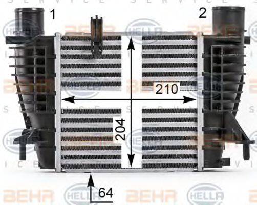 HELLA 8ML376700131 Інтеркулер