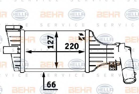 HELLA 8ML376723181 Інтеркулер