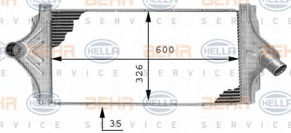 HELLA 8ML376723351 Інтеркулер