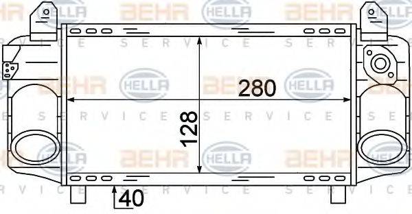 HELLA 8ML376723421 Інтеркулер