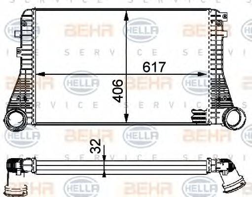 HELLA 8ML376723541 Інтеркулер