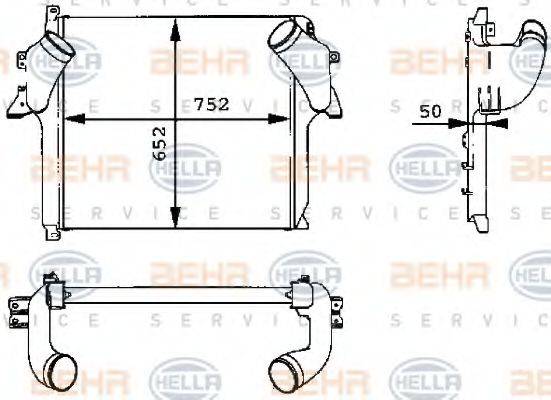 HELLA 8ML376723721 Інтеркулер