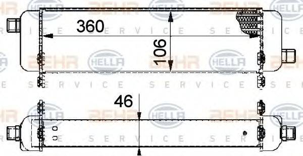 HELLA 8MO376726181 масляний радіатор, моторне масло