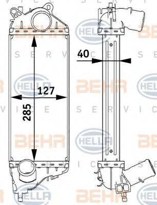 HELLA 8ML376729551 Інтеркулер