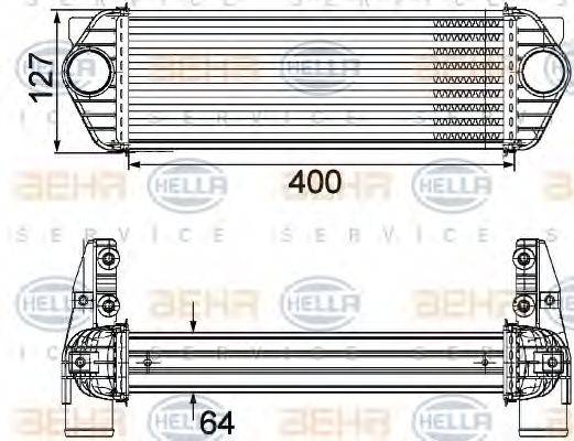 HELLA 8ML376746171 Інтеркулер