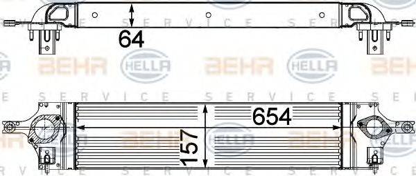 HELLA 8ML376746601 Інтеркулер