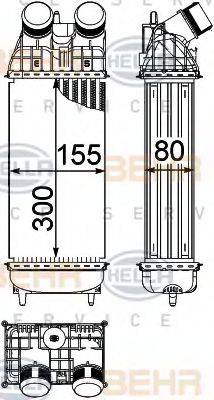 HELLA 8ML376746771 Інтеркулер