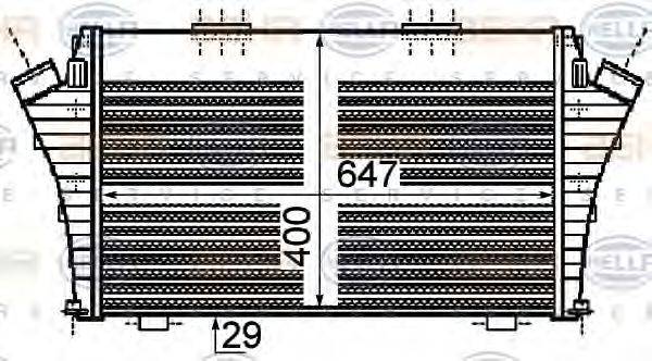 HELLA 8ML376755751 Інтеркулер