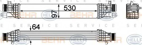 HELLA 8ML376756271 Інтеркулер